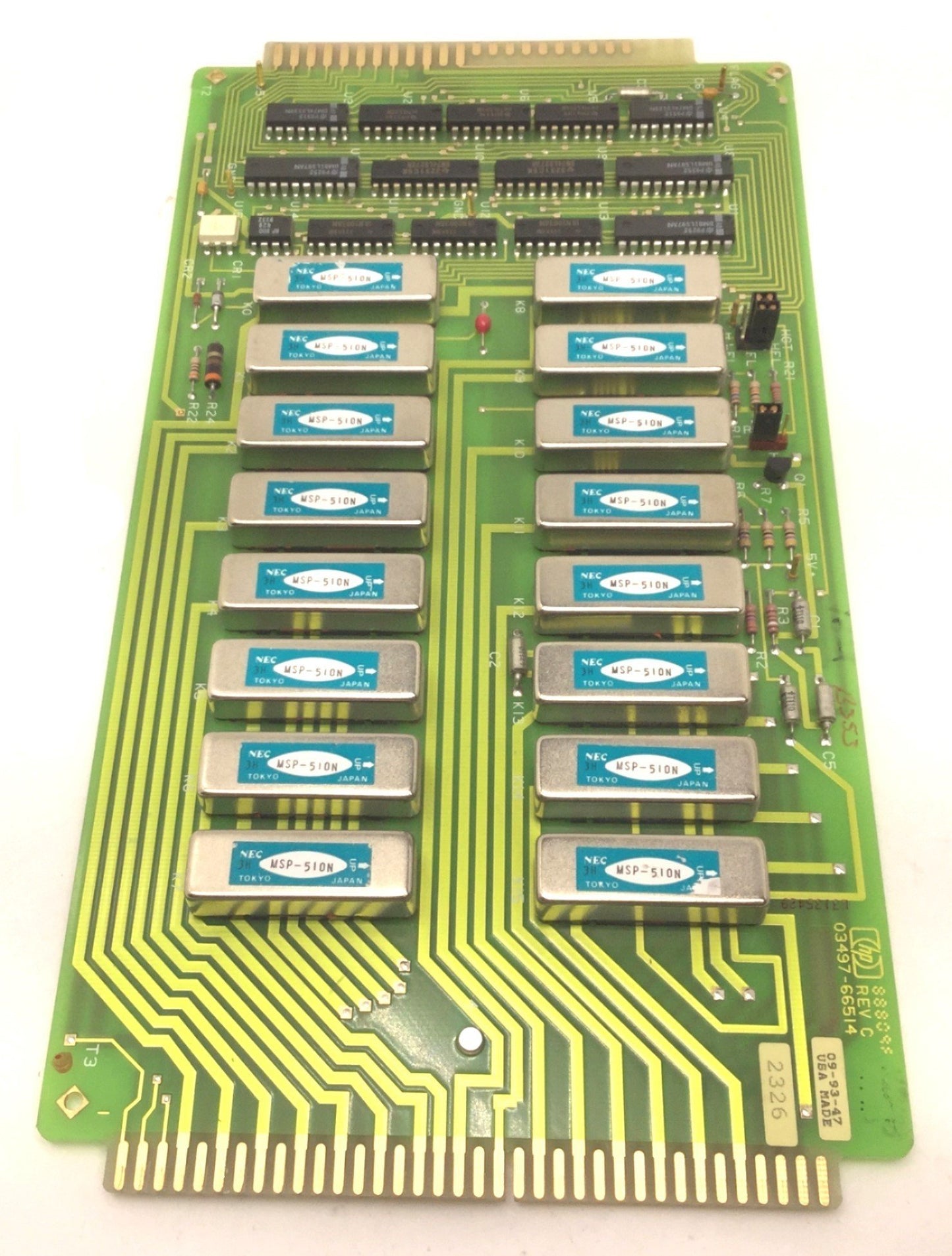 Used Hewlett-Packard 88809F 03497-66514 Actuator Output Circuit Board, REV C