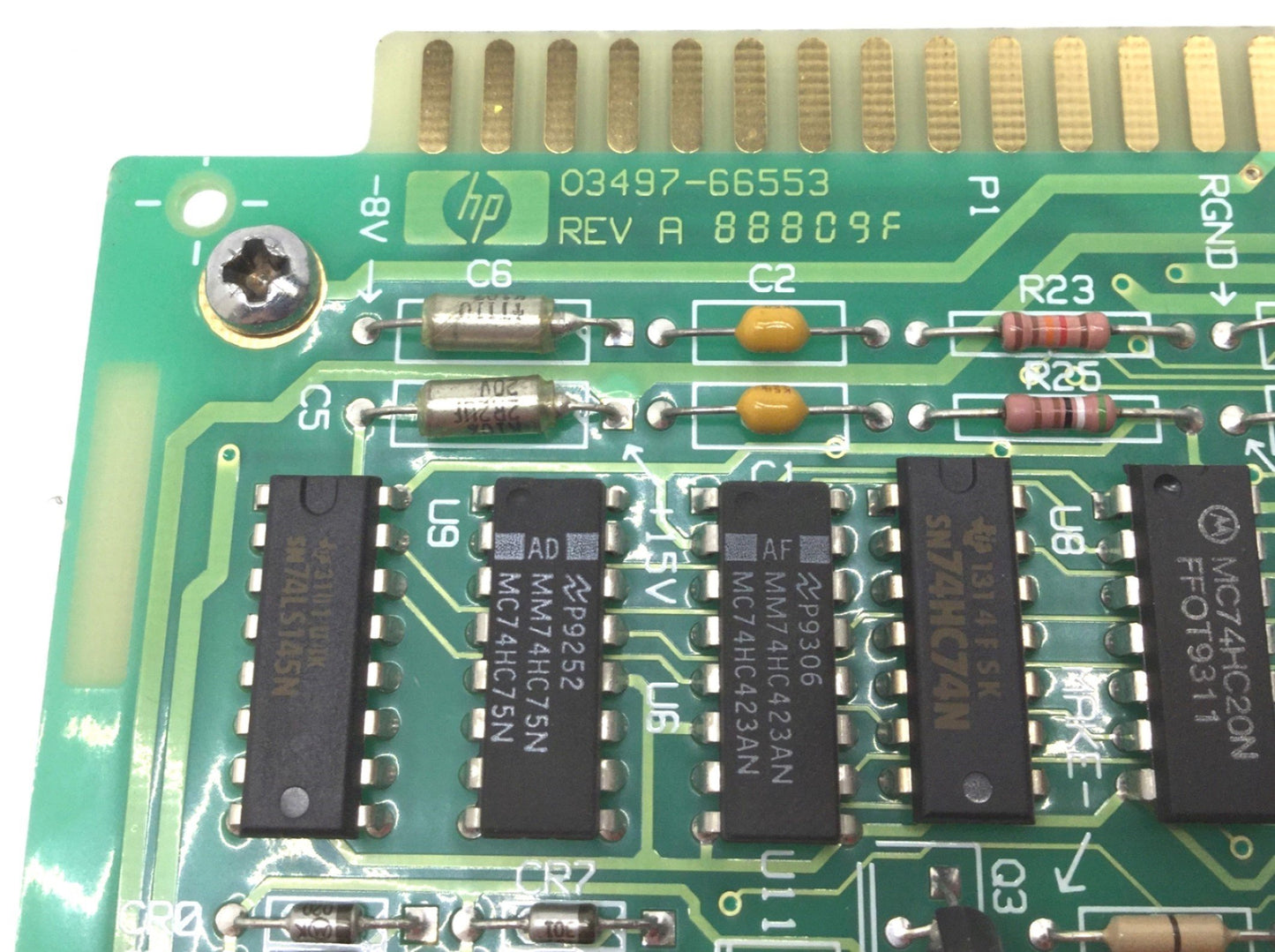 Used H-P 88809F REV A 03497-66553 Channel Guarded Acquisition Circuit Board