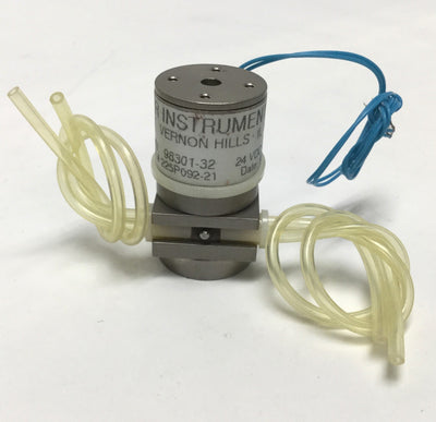 Used Cole-Parmer 98301-32 Neptune Research Solenoid Pinch Valve 1NO-1NC 24VDC, 1/8 OD