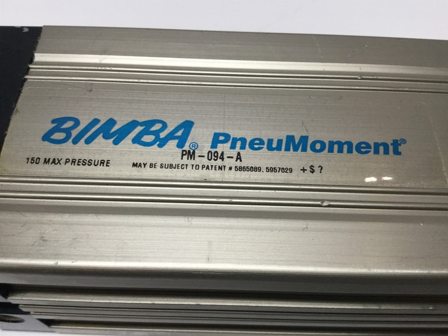 Used Bimba PM-094-A PneuMoment Linear Actuator Cylinder 1-1/16" Bore, 4" Stroke