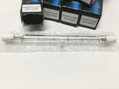New Lot of 7 Eiko Q150T3-CL/120V Halogen Linear Lamp R7 Base Double-Ended T3 150W