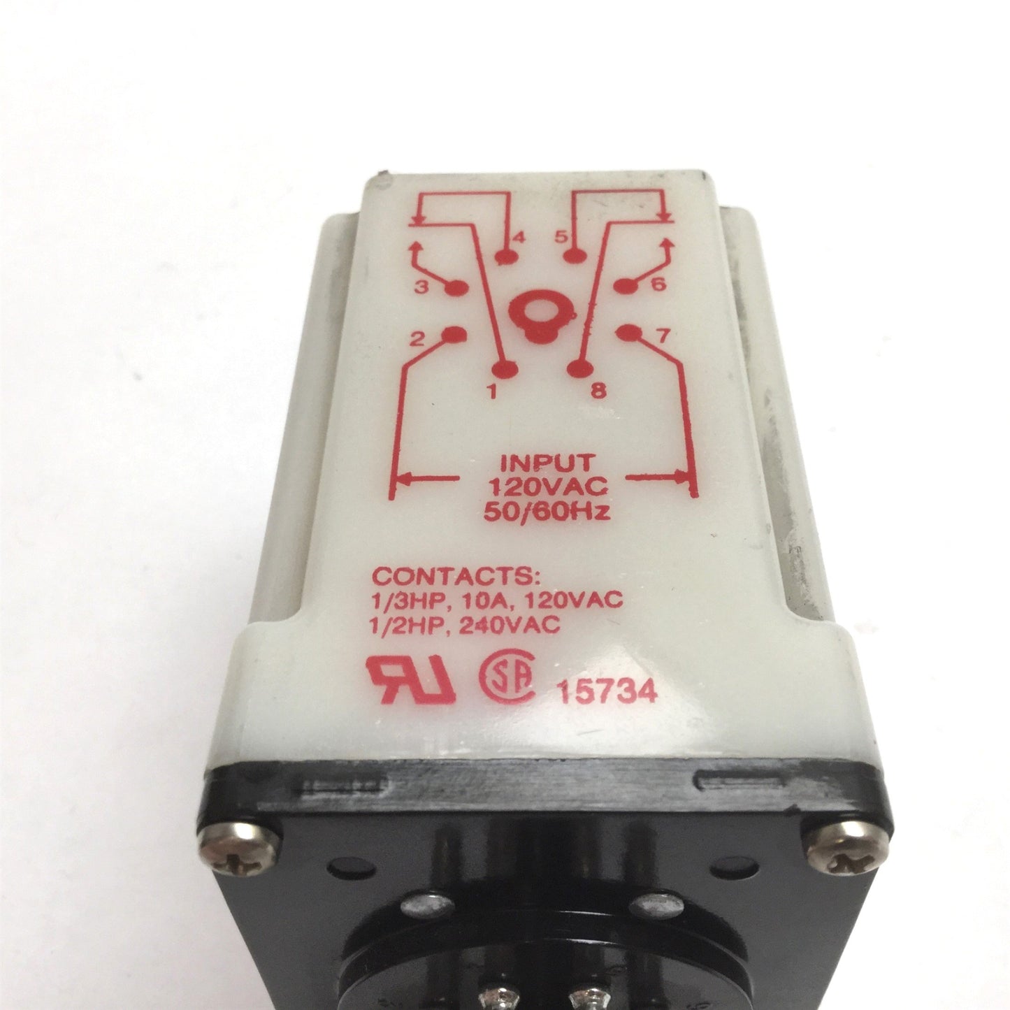 Used Dayton 6X603E Solid State Time Delay Relay, Range: 0.1-10sec, Input: 120VAC