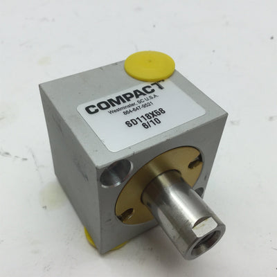 Used Compact SD118X58 Pneumatic Cylinder, 1/8" NPT, Travel: 0.625"