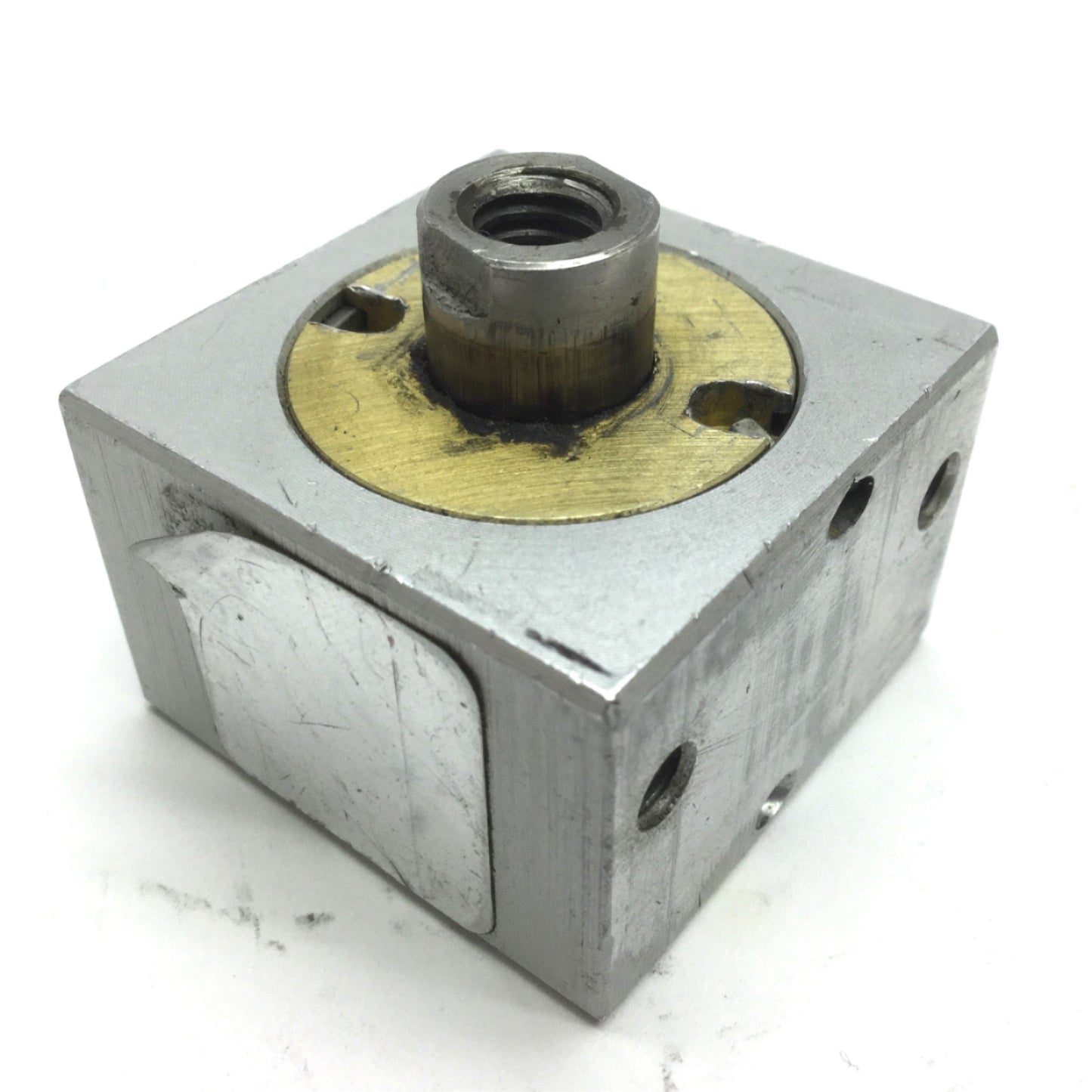 Used Compact Pneumatic Cylinder, 10-32UNF, Travel: 0.2"