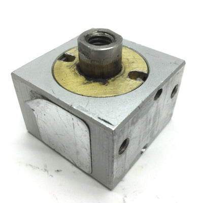 Used Compact Pneumatic Cylinder, 10-32UNF, Travel: 0.2"