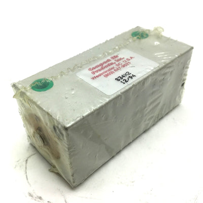 New Compact S34X2 Pneumatic Cylinder 10-32 UNF Travel 2" Bore .75"
