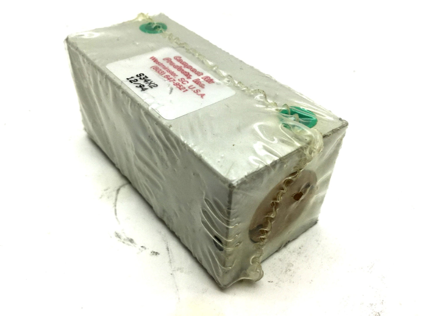 New Compact S34X2 Pneumatic Cylinder 10-32 UNF Travel 2" Bore .75"