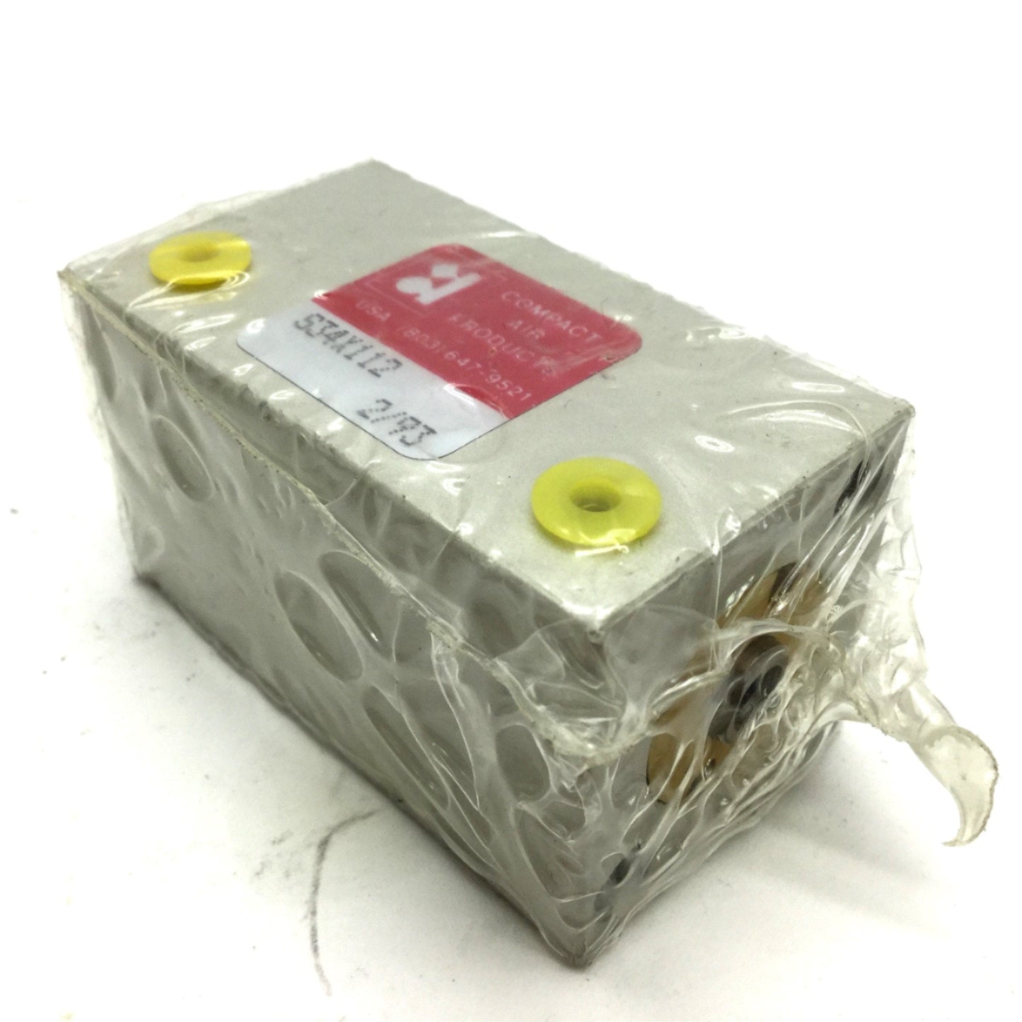 New Compact S34X112 Pneumatic Cylinder 10-32 UNF Travel 1.5" Bore .75"