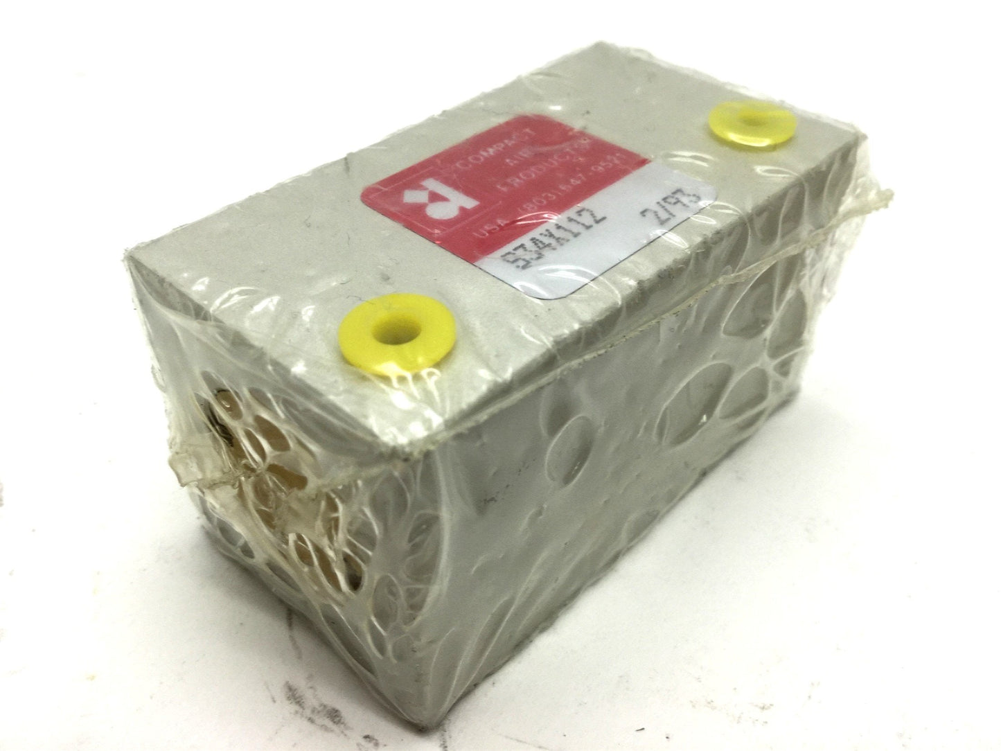 New Compact S34X112 Pneumatic Cylinder 10-32 UNF Travel 1.5" Bore .75"