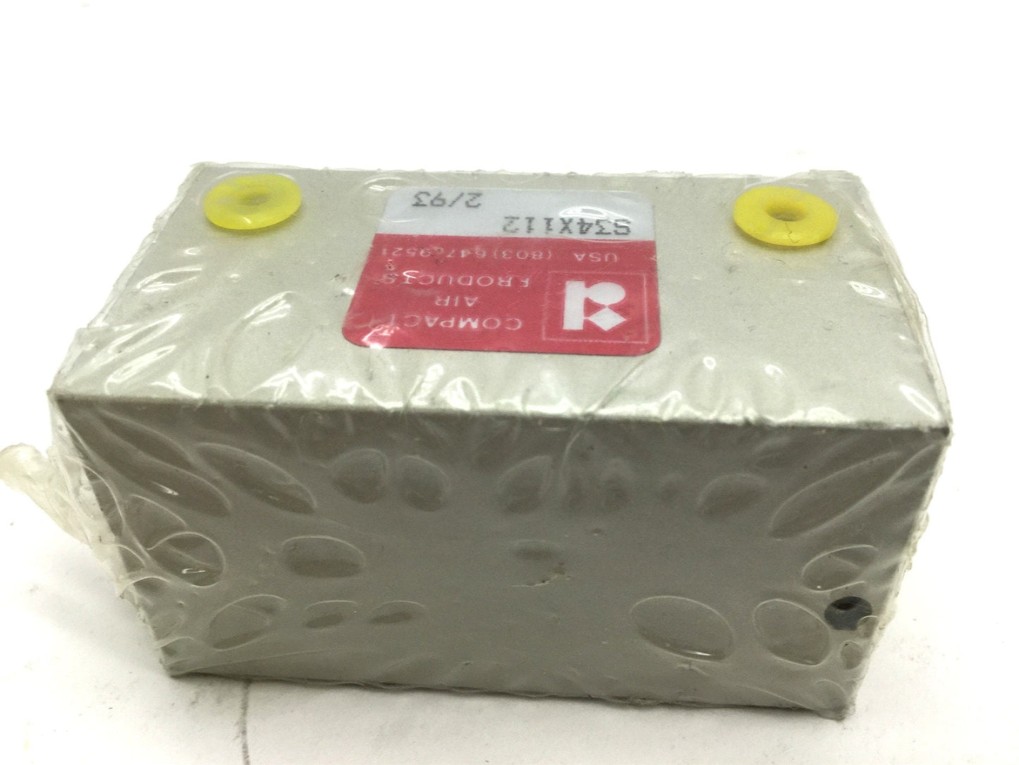 New Compact S34X112 Pneumatic Cylinder 10-32 UNF Travel 1.5" Bore .75"