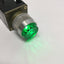 Used Allen Bradley 800MR-QAL24 Illuminated Lighted Pushbutton, Green, 24V w/800M-XA2