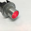 Used Allen Bradley 800MR-QBLA24 Illuminated Lighted Pushbutton, Red, 24V w/800M-XA