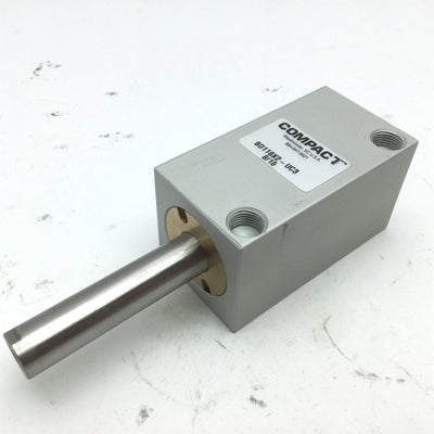 Used Compact BD118X2-UC3 Pneumatic Double Cylinder Cushioned, Bore 1-1/8" Stroke 2"