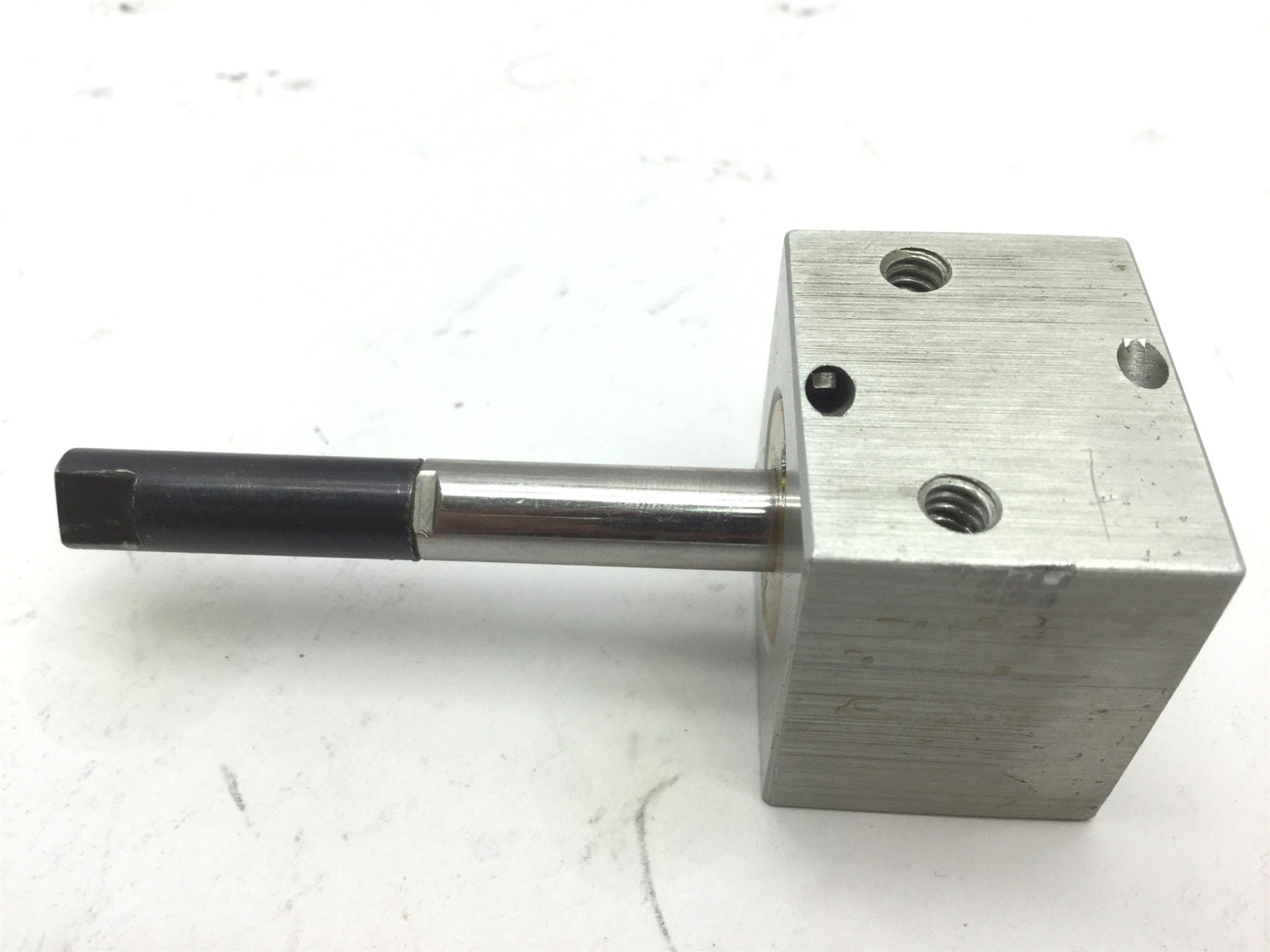 Used Compact B34X14-EX1 Pneumatic Cylinder 10-32UNF Bore 0.75", Travel 0.25" Extended