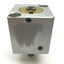 Used Compact SD34X58 Pneumatic Double End Cylinder, 10-32UNF Bore 0.75" Travel 0.625"