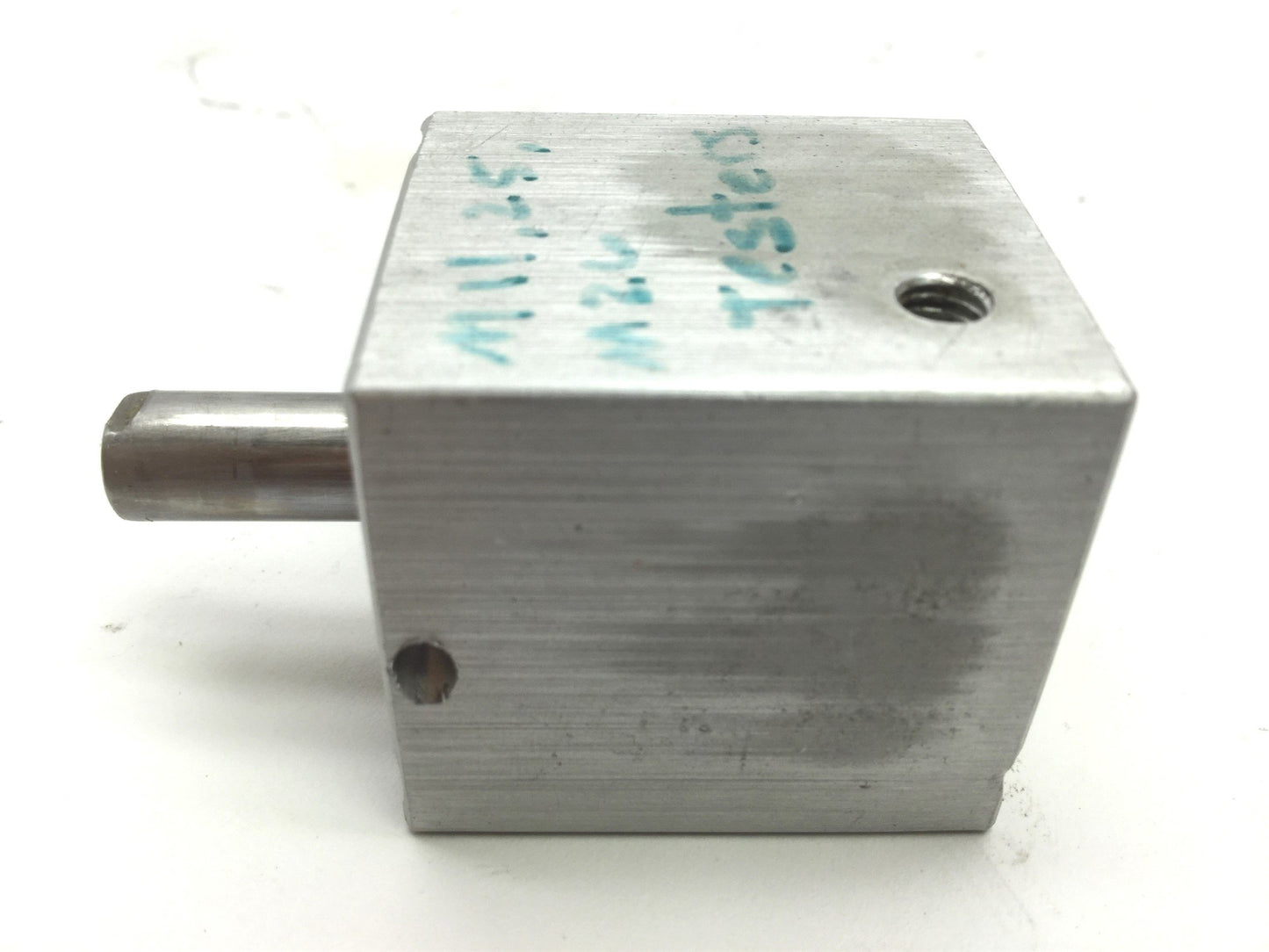 Used Compact SD34X58 Pneumatic Double End Cylinder, 10-32UNF Bore 0.75" Travel 0.625"