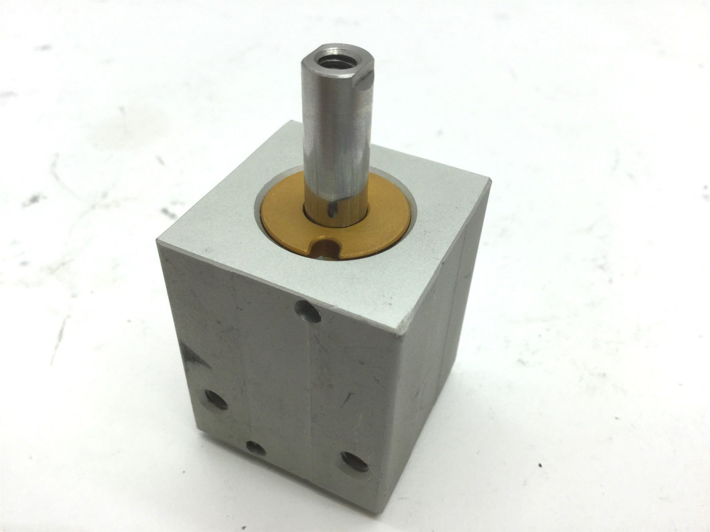 Used Compact BD34X34 Pneumatic Double Rod Cylinder Travel 3/4" Bore 3/4" 10-32 UNF