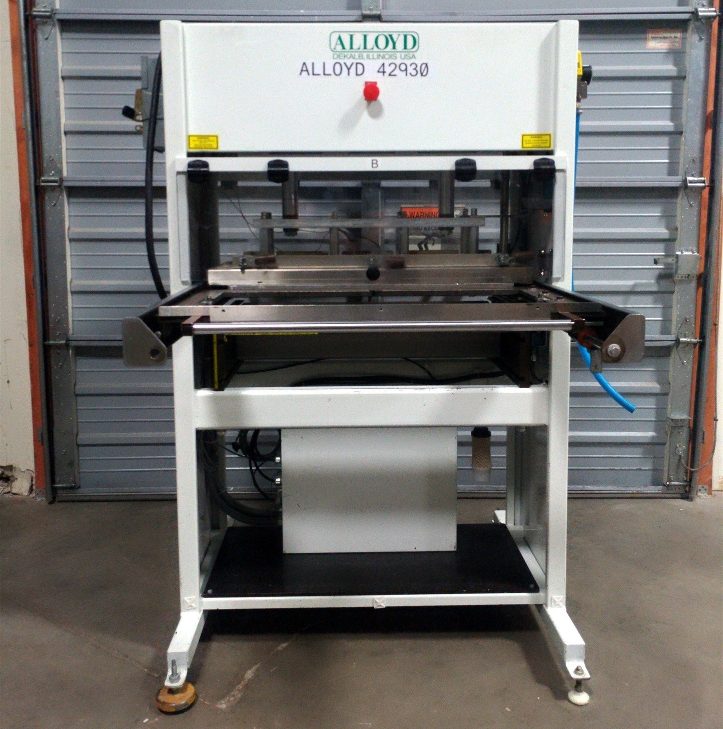 Used Alloyd 2SM1428 Medical Shuttle Tray Sealer 2-8" Tools 14 x 28" 2.5Ton ø3 208VAC