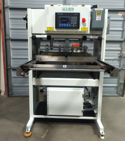 Used Alloyd 2SM1428 Medical Shuttle Tray Sealer 2-8" Tools 14 x 28" 2.5Ton ø3 208VAC