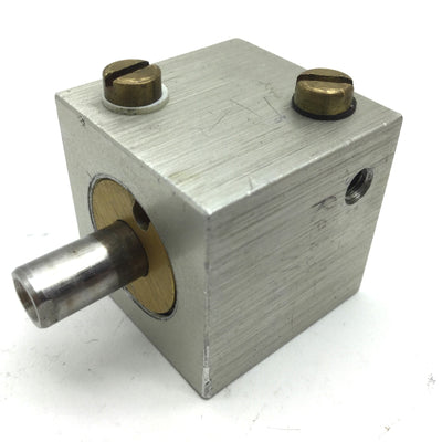 Used Compact BD34X12 Pneumatic Double Rod Cylinder Bore 3/4" 10-32UNF Travel 0.5"