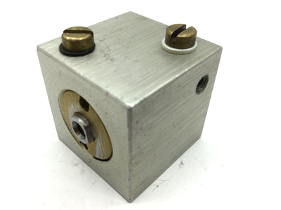 Used Compact BD34X12 Pneumatic Double Rod Cylinder Bore 3/4" 10-32UNF Travel 0.5"