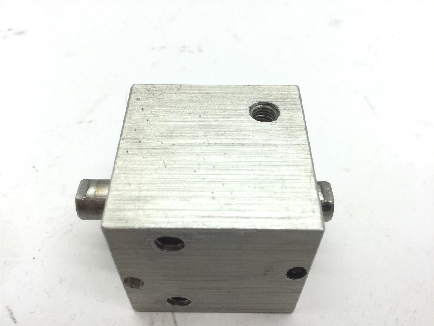 Used Compact BD34X12 Pneumatic Double Rod Cylinder Bore 3/4" 10-32UNF Travel 0.5"