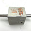 Used Compact SD34X34-EX1 Pneumatic Double Rod Cylinder Bore 3/4" 10-32UNF Travel 3/4"