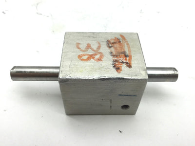 Used Compact SD34X34-EX1 Pneumatic Double Rod Cylinder Bore 3/4" 10-32UNF Travel 3/4"