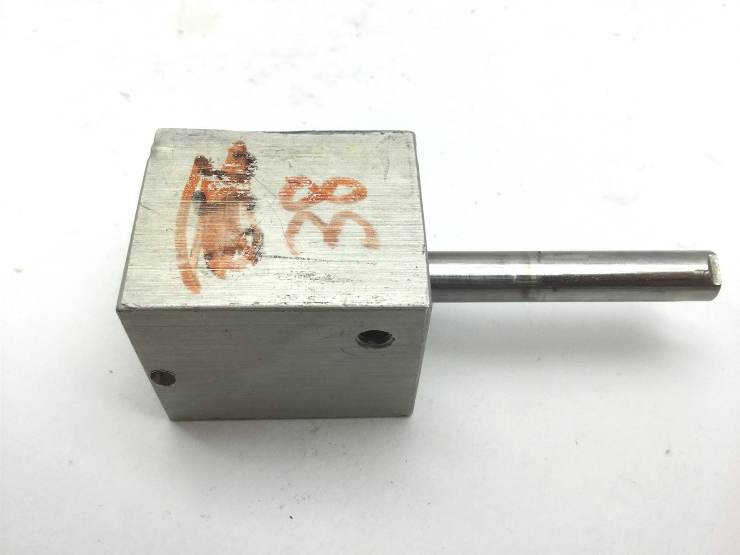 Used Compact SD34X34-EX1 Pneumatic Double Rod Cylinder Bore 3/4" 10-32UNF Travel 3/4"