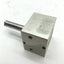 Used Compact S34X14-EX1 Pneumatic Double Rod Cylinder Bore 3/4" 10-32UNF Travel 1/4"