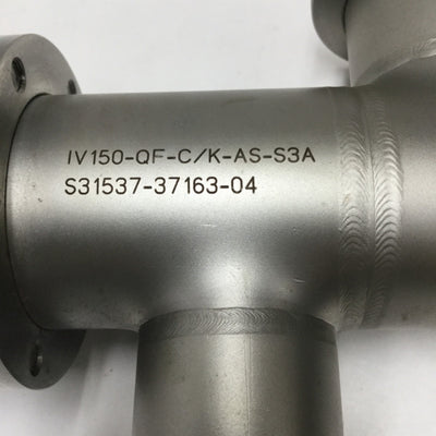 Used A&N IV150-QF-C/K-SA-S3A Spring Loaded In-Line Vacuum Valve, 1.5", QF40 Flange
