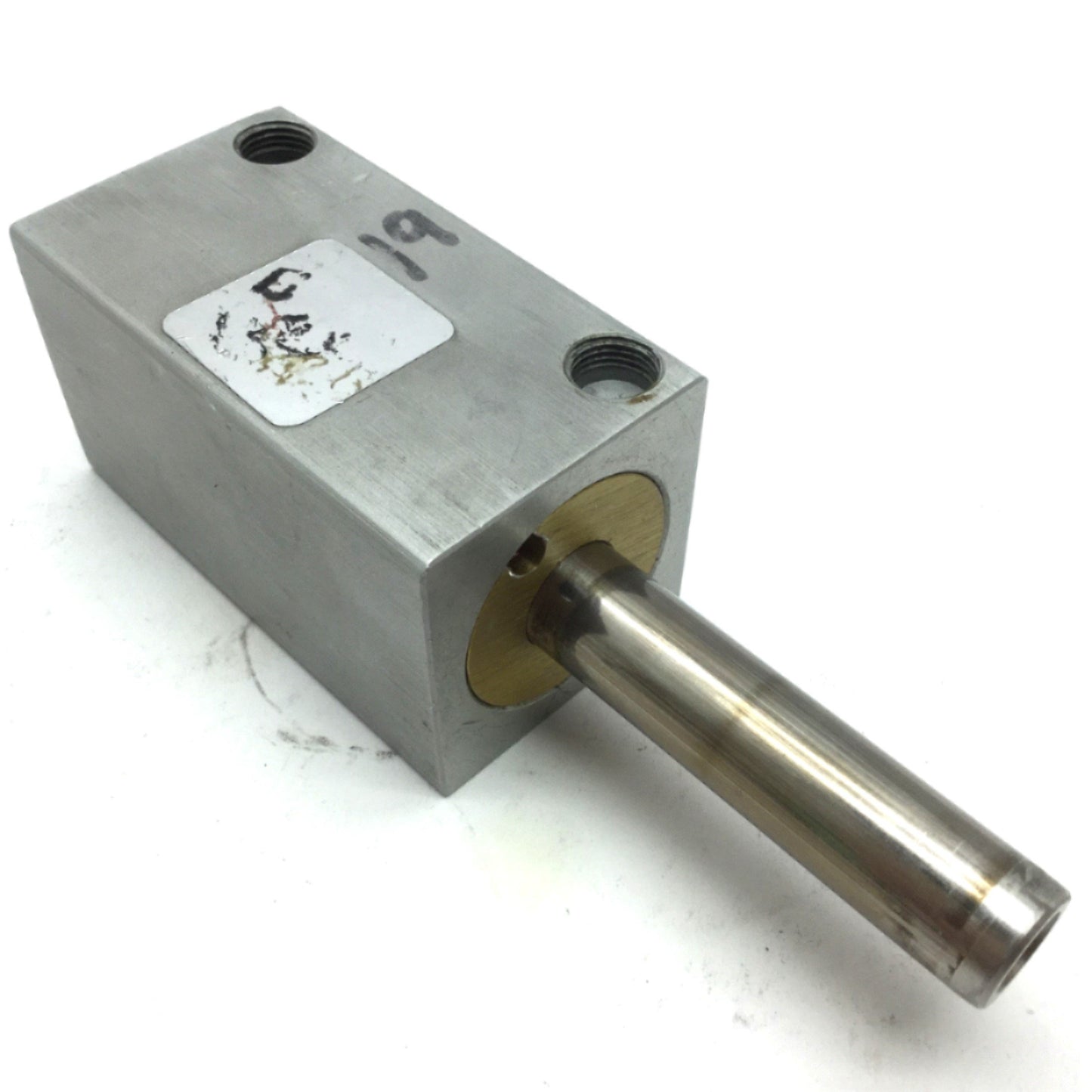 Used Compact B118X2 Pneumatic Cylinder, 1/8 NPT, Travel: 2", Bore 1-1/8"