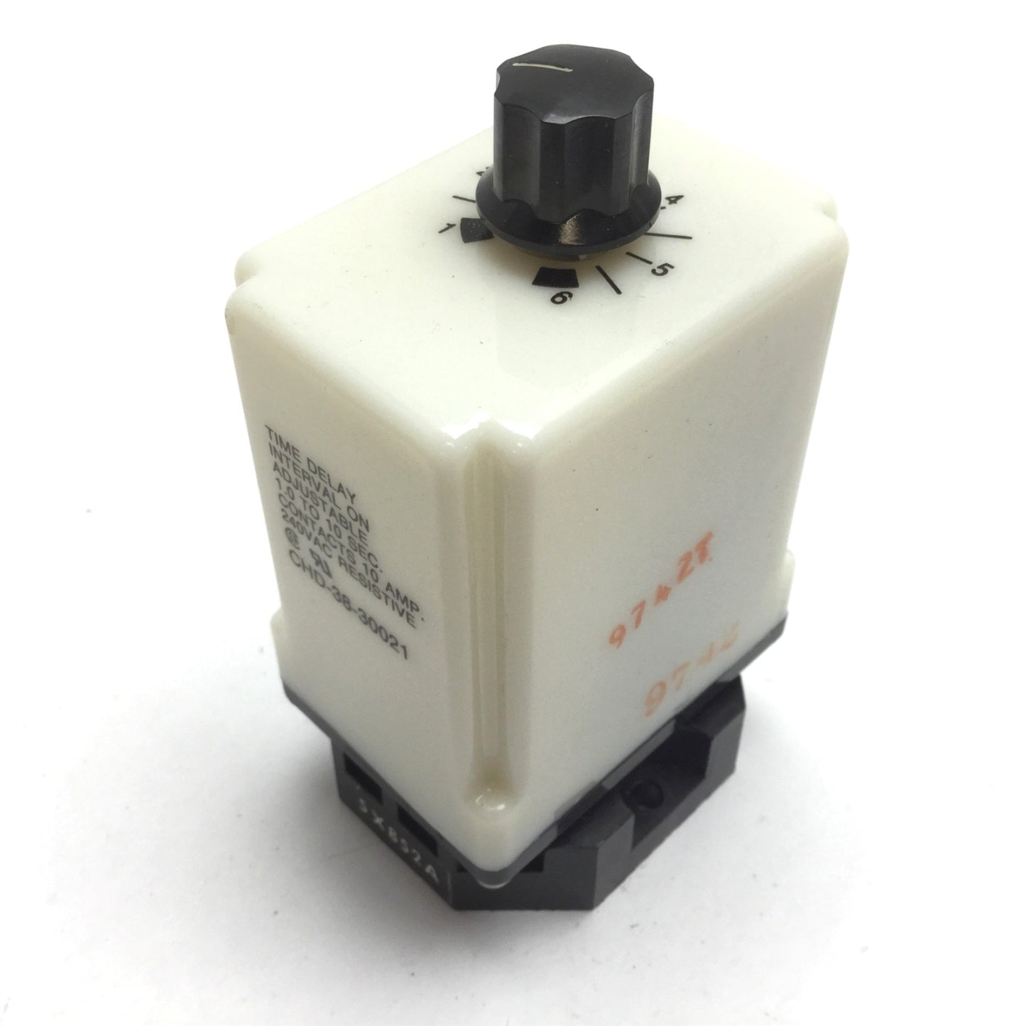 Used Potter & Brumfield CHD-38-30021 Time Delay Relay, Range: 1-10sec, Supply: 24VDC