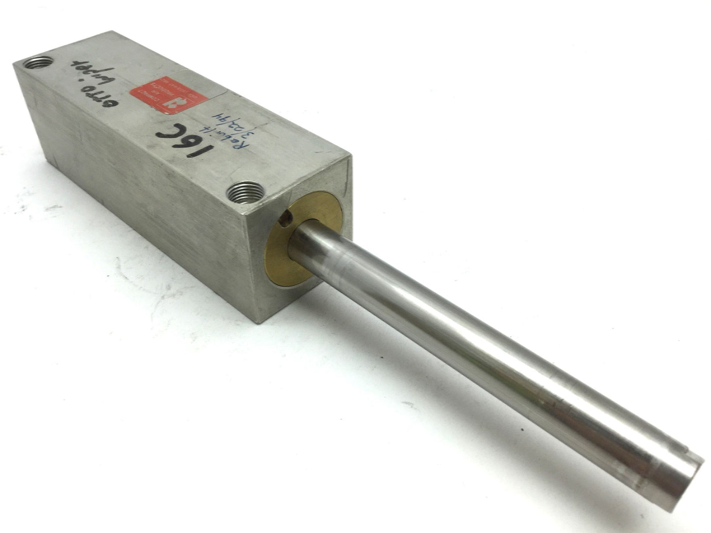 Used Compact B118X4 Pneumatic Cylinder, 1/8 NPT, Travel: 4", Bore 1-1/8"