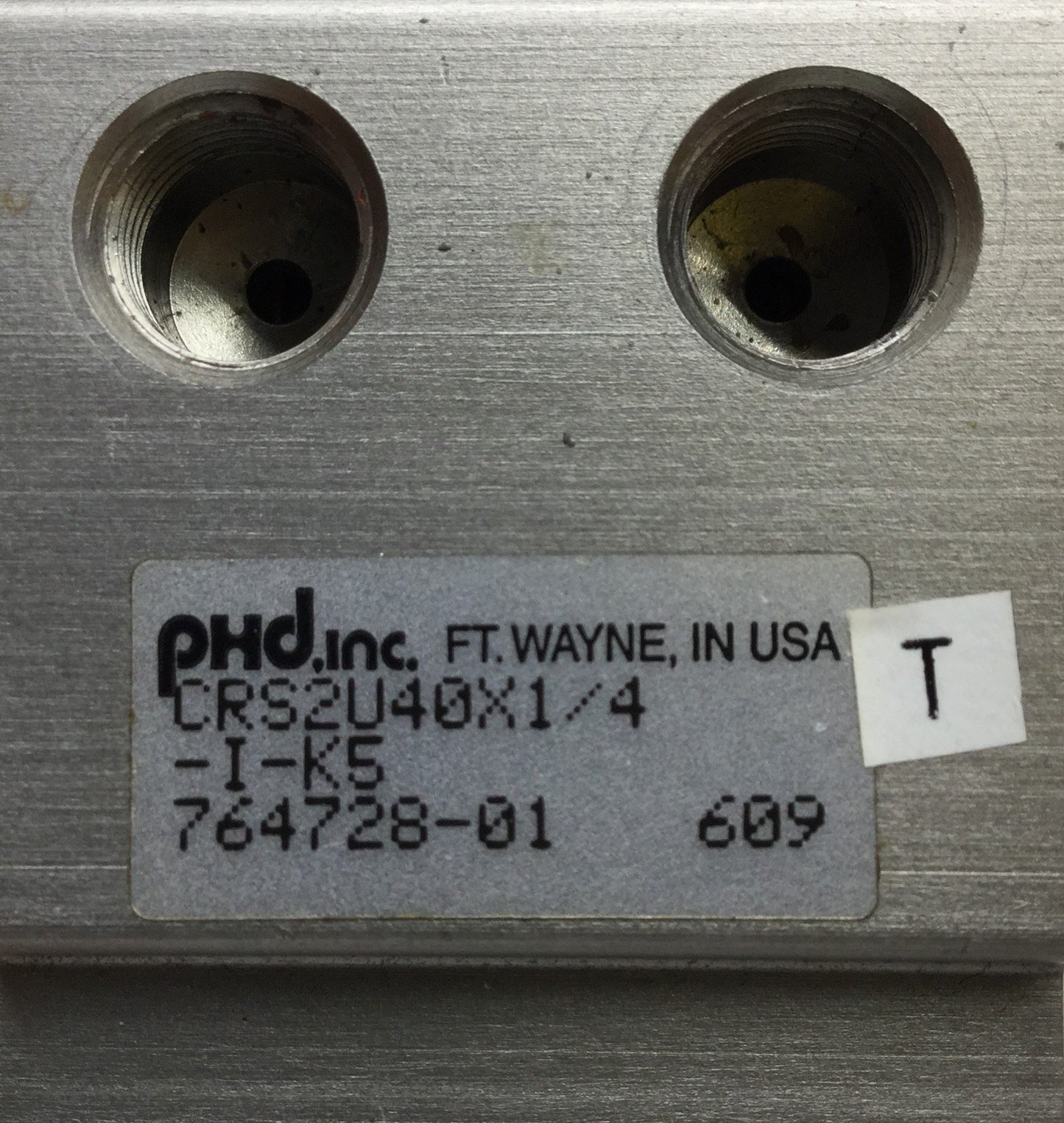 Used PHD CRS2U40X1/4-I-K5 Pneumatic Cylinder Bore: 1.57" Stroke: 1/4" 5mm Extension
