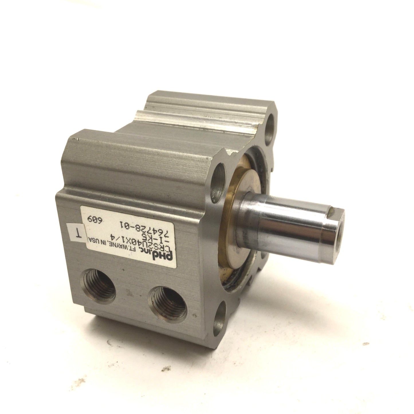 Used PHD CRS2U40X1/4-I-K5 Pneumatic Cylinder Bore: 1.57" Stroke: 1/4" 5mm Extension