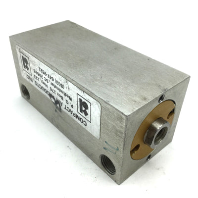 Used Compact B118X212 Pneumatic Cylinder, 1/8 NPT, Travel: 2.5", Bore 1-1/8"