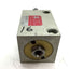 Used Compact BD118X112 Pneumatic Double Rod Cylinder Travel 1.5" 1/8" NPT Bore 1-1/8"