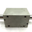 Used Compact BD118X112 Pneumatic Double Rod Cylinder Travel 1.5" 1/8" NPT Bore 1-1/8"