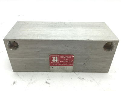 Used Compact B118X3 Pneumatic Cylinder, Bore: 1.125", Stroke: 3", Ports: 1/8" NPT