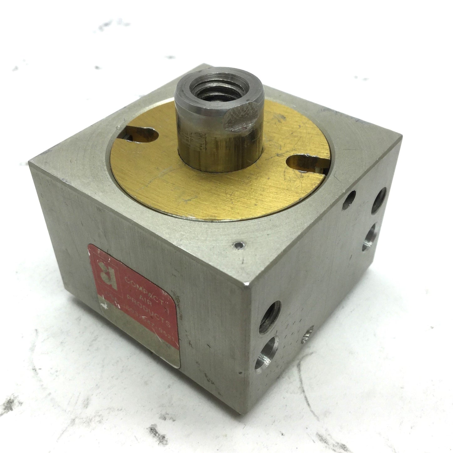 Used Compact BD158X38 Pneumatic Cylinder Ports: 1/8" NPT, Bore: 1.625", Stroke: 3/8"