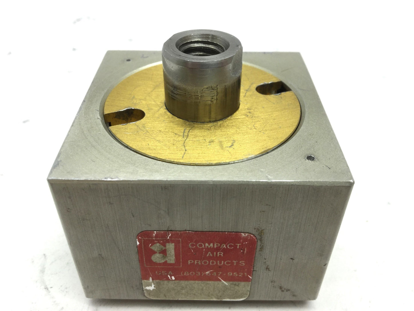 Used Compact BD158X38 Pneumatic Cylinder Ports: 1/8" NPT, Bore: 1.625", Stroke: 3/8"