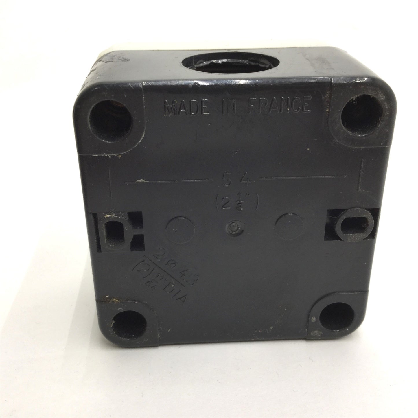Used Telemecanique Pushbutton Push Switch With XEN-L1111 Contact Block, 2-5/8x2-5/8"