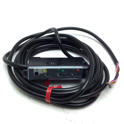Used Keyence FS-T22 Fiber Optic Photoelectric Sensor Amplifier 12-24VDC NPN