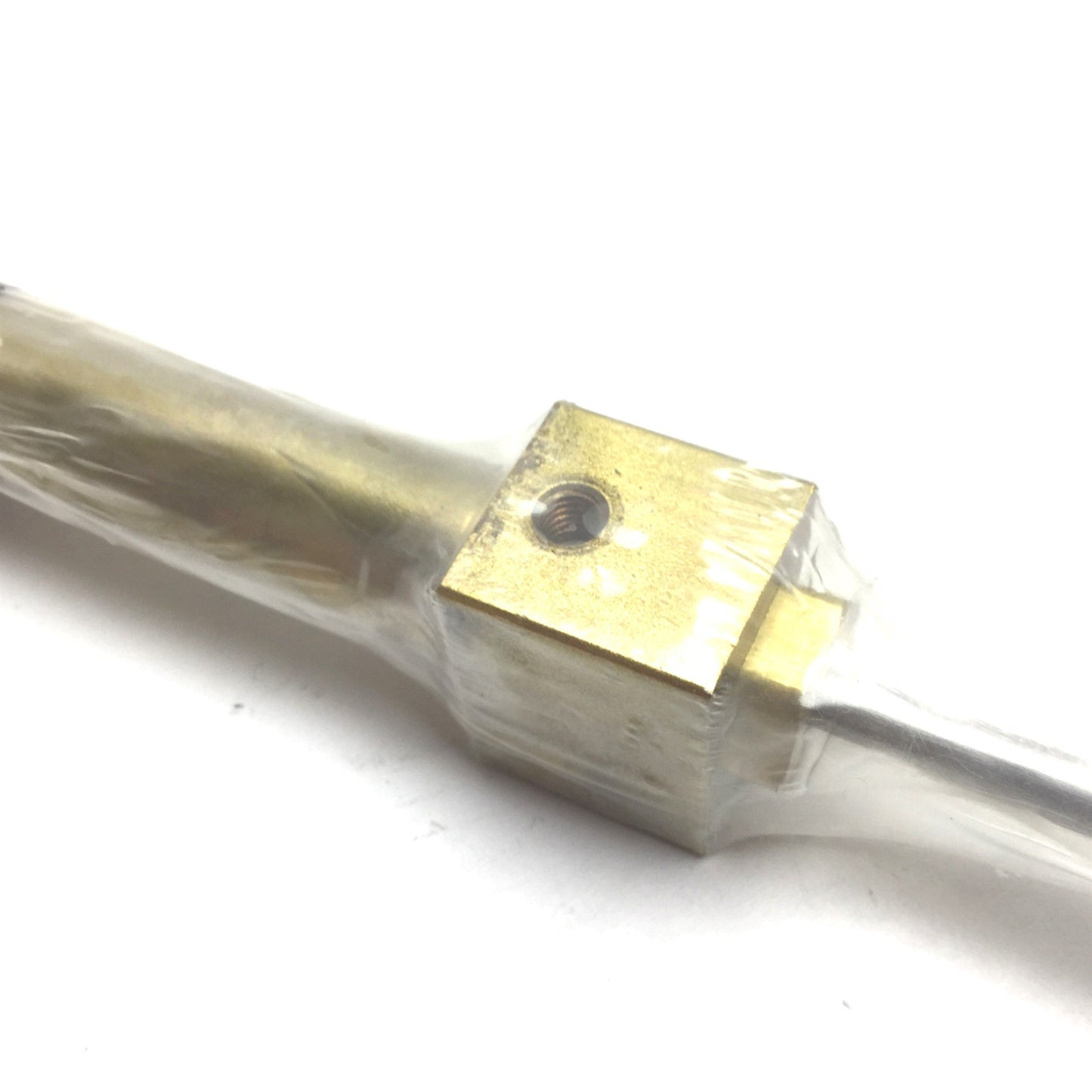New Clippard 9BDD-5 Double-Rod Brass Cylinder, Bore: 9/16", Stroke: 5", Ports: 10-32