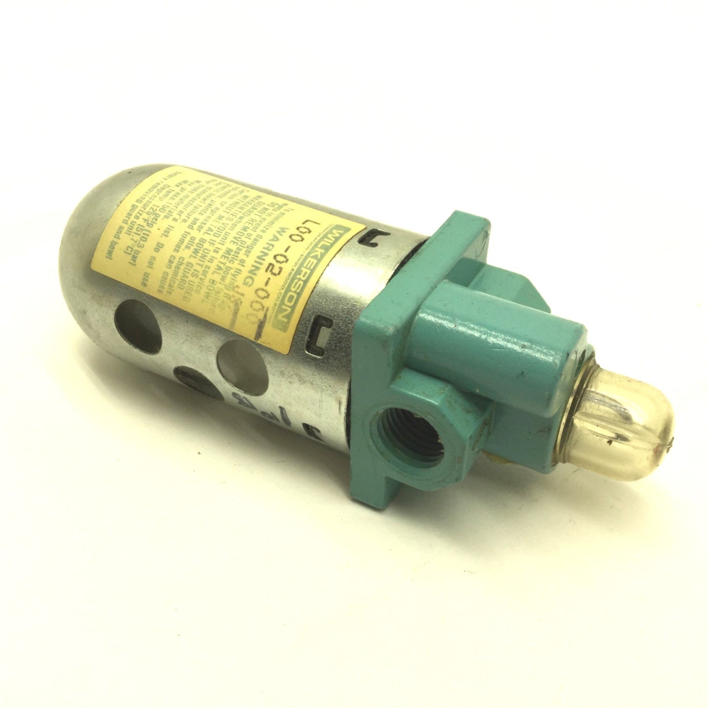 Used Wilkerson L00-02-000 Lubricator, 1/4" NPT, Max Pressure: 150psi, Max Temp: 125°F