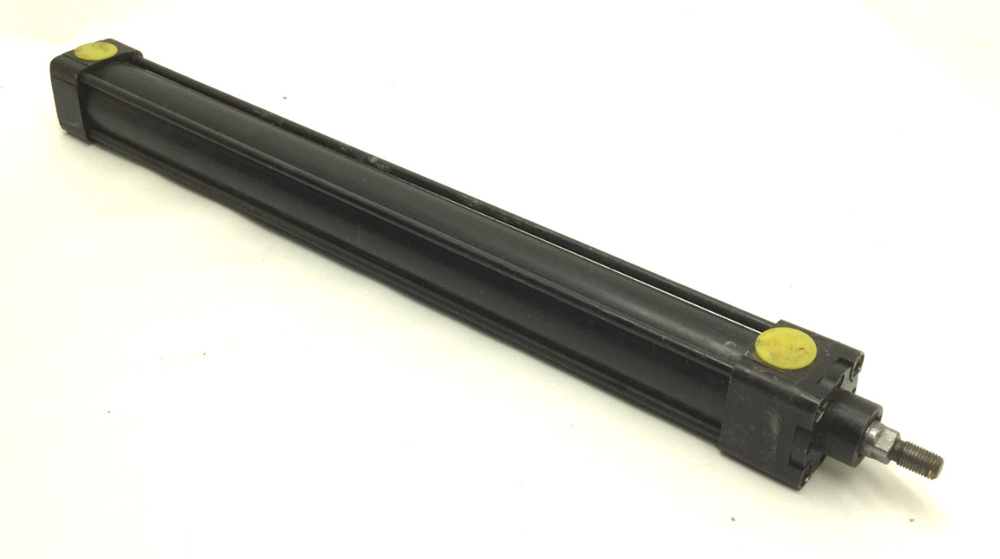 Used Pneumatic Air Cylinder Ports: 3/8" NPT, Stroke: 16", Rod Diameter: 5/8"
