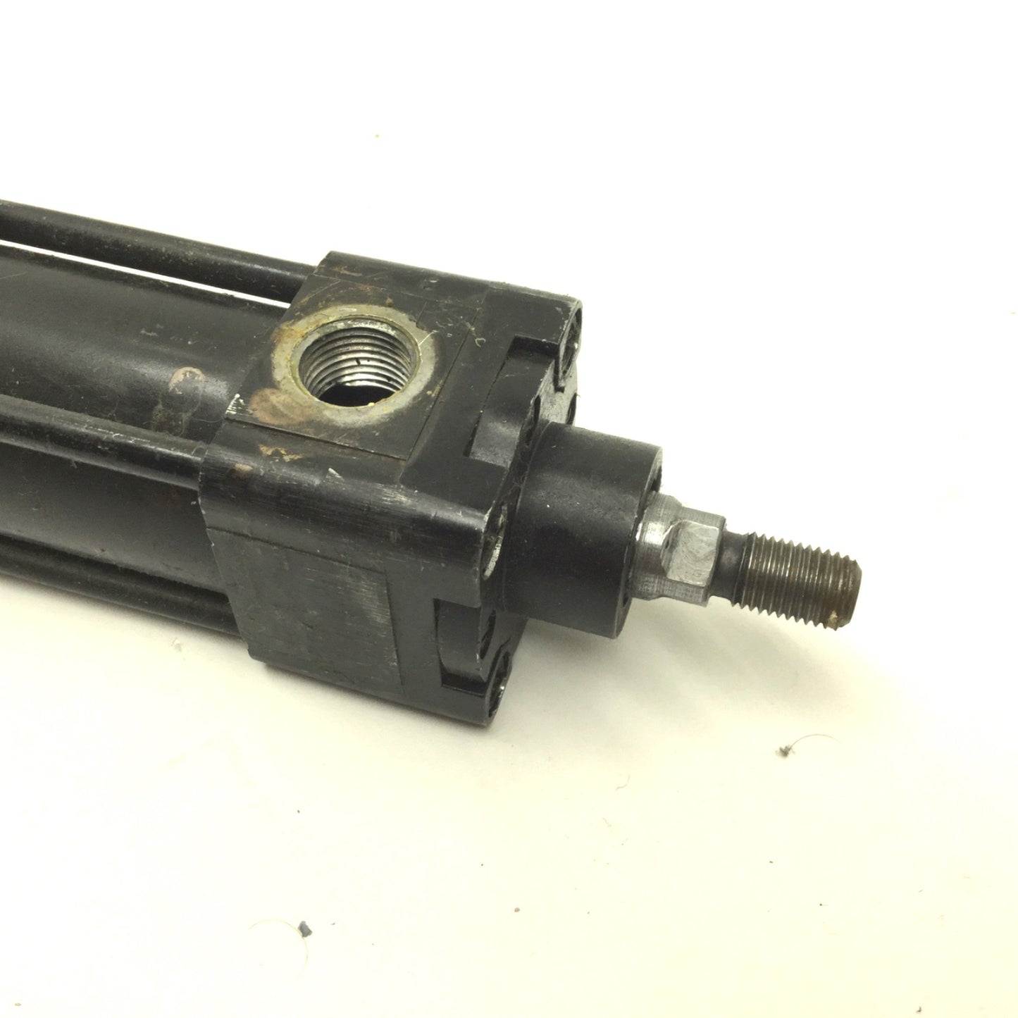 Used Pneumatic Air Cylinder Ports: 3/8" NPT, Stroke: 16", Rod Diameter: 5/8"
