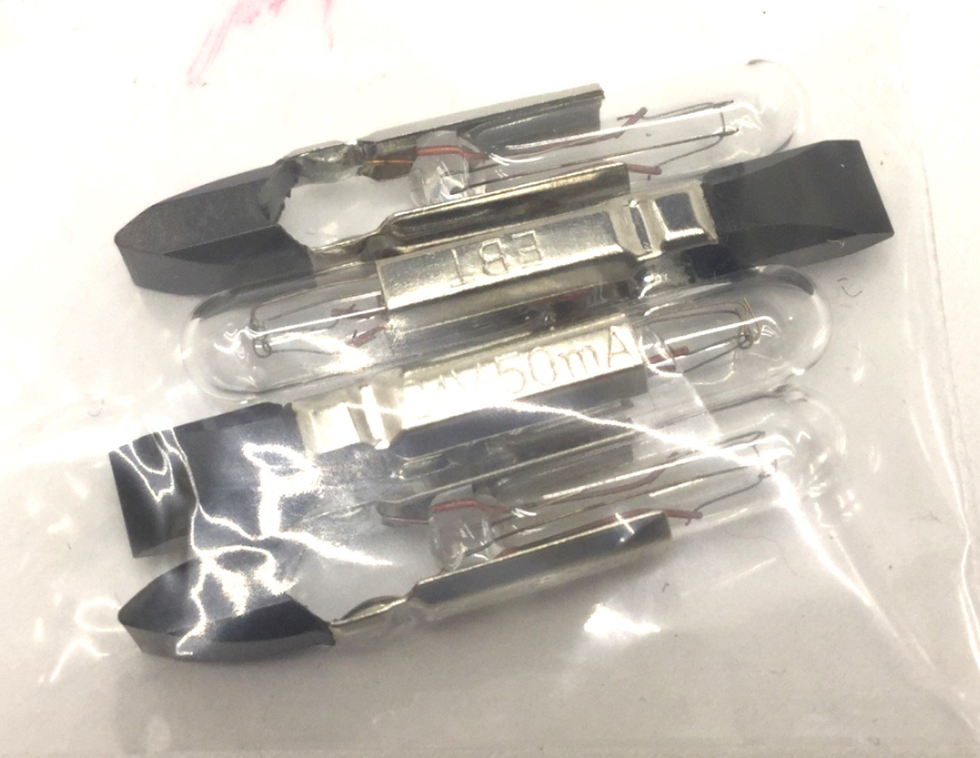 New – Open box Lot of 4 EAO 10-1112.1279 Incandescent Lamp Bulbs, Voltage: 24V, Size: T-5 1/2