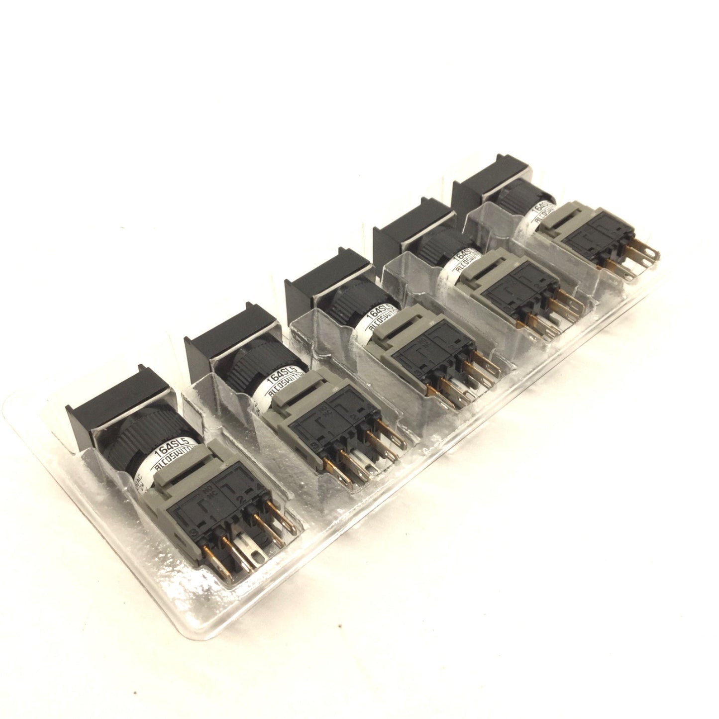 Used Lot of 5 New Alcoswitch 164SL5 Command Switch 16 Series, Rating: 5A, 250VAC